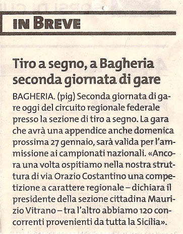 Ritaglio stampa: Articolo gds del 20 gennaio 2008