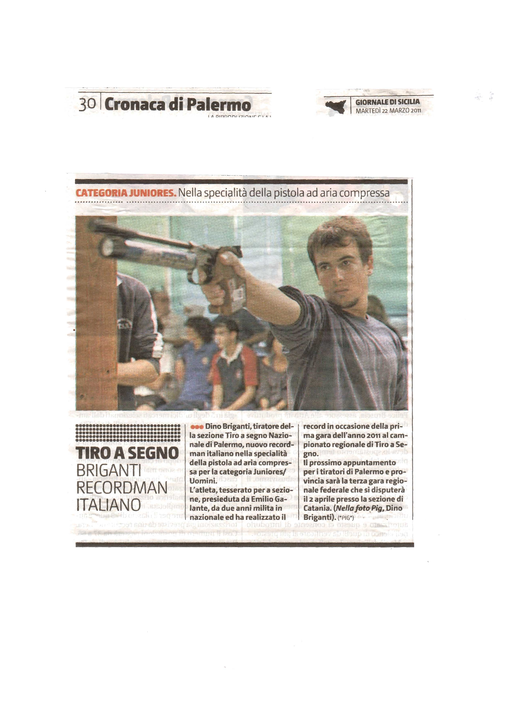 Ritaglio stampa: Articolo gds del 22 marzo 11